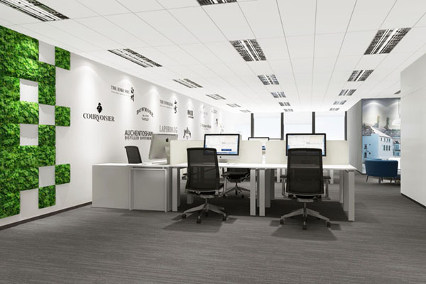 現代感十足的辦公空間裝修效果圖