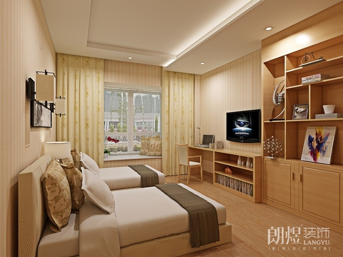 成都商務賓館裝修-客房效果圖