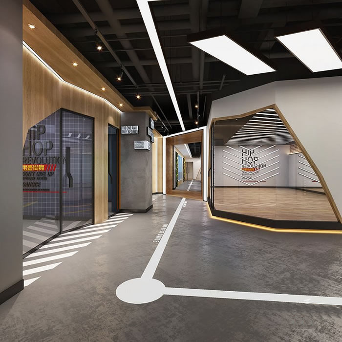 街舞培訓(xùn)機構(gòu)裝修設(shè)計效果圖