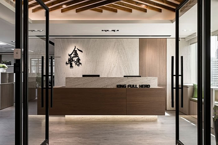 辦公室前臺裝修效果圖