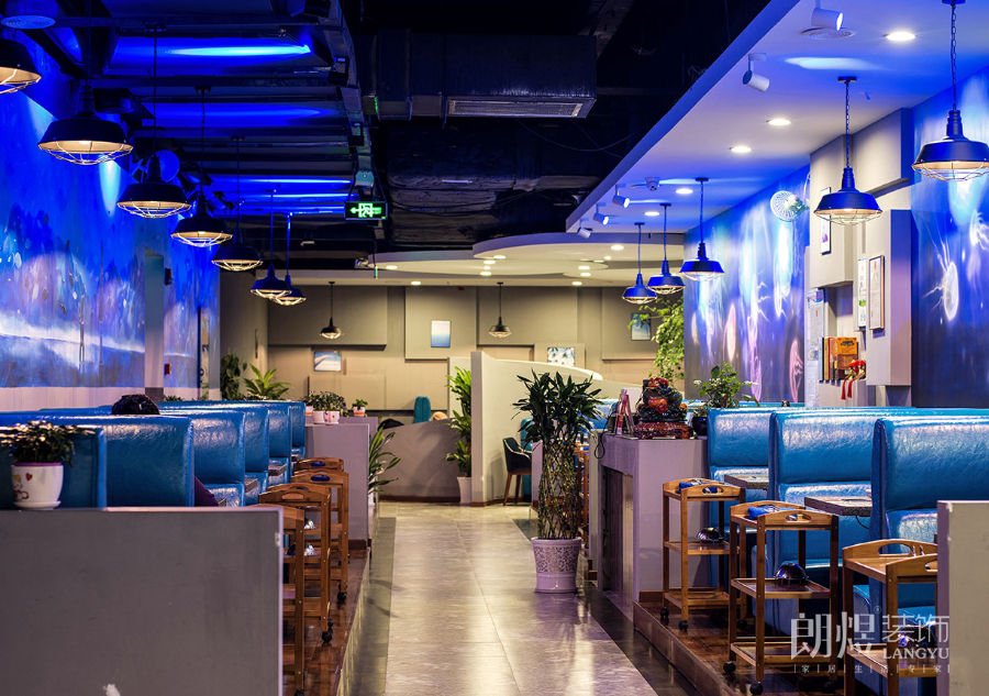 海鮮餐廳用餐區(qū)設計效果圖