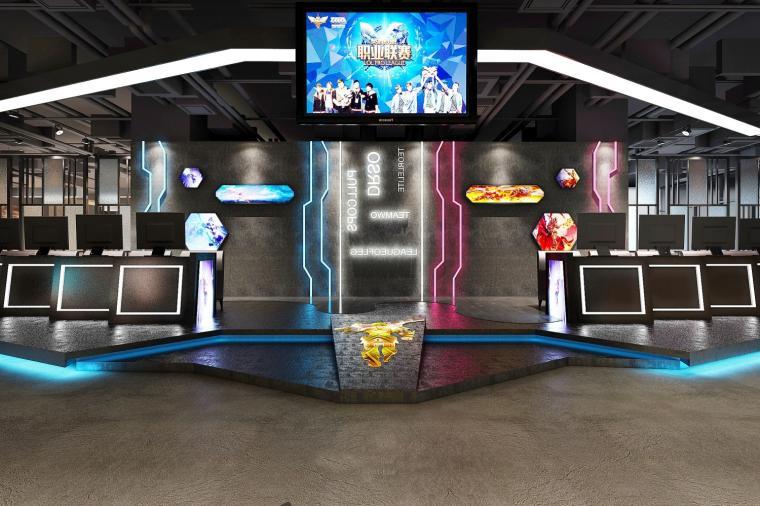 網(wǎng)咖賽事臺裝修設計效果圖