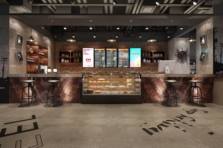 網(wǎng)咖水吧臺裝修設計效果圖