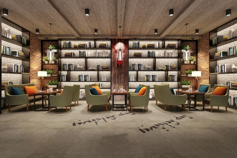 工業(yè)網(wǎng)咖休閑區(qū)裝修設計效果圖