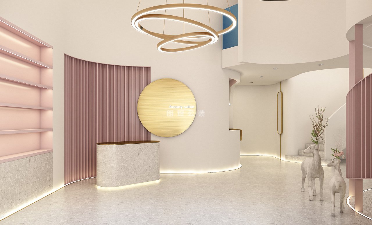 美容院大廳設計效果圖