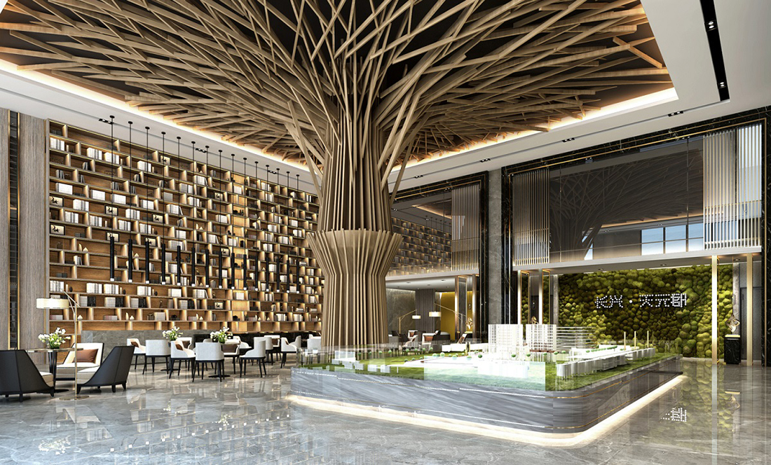 售樓部內部裝修設計效果圖 售樓部內部裝修設計效果圖