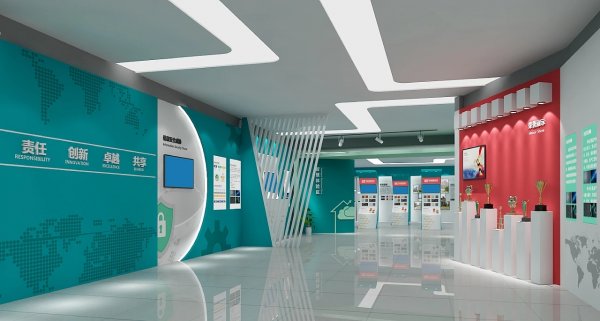 簡約大氣智慧展廳體驗(yàn)館裝修效果圖