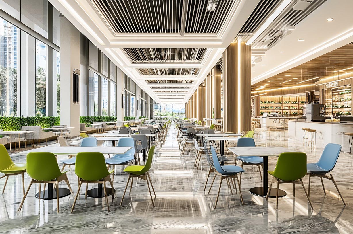 學校食堂裝修效果圖