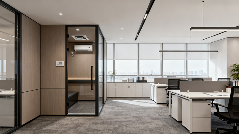 辦公室吸煙區裝修效果圖