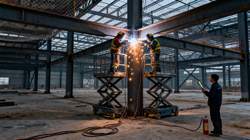 鋼結(jié)構(gòu)廠房角焊縫