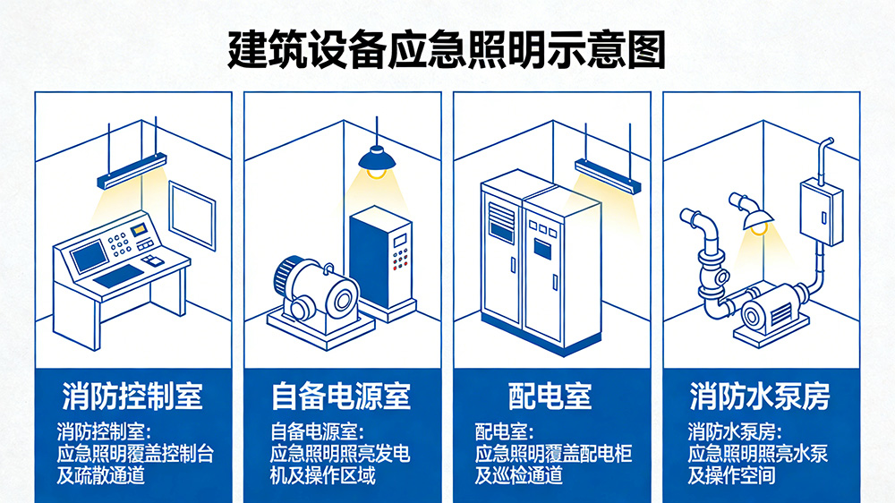 設備房間應急照明示意圖